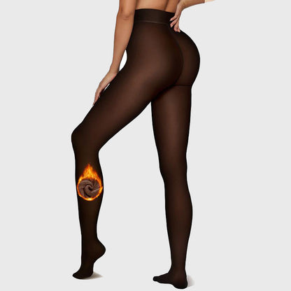 BOGO Sheer Fleece Lined Leggings – Ultra-Warm, High-Waisted Winter Tights