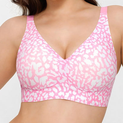 Wireless Comfy Push Up Jelly Bra - Leopard Limited Edition