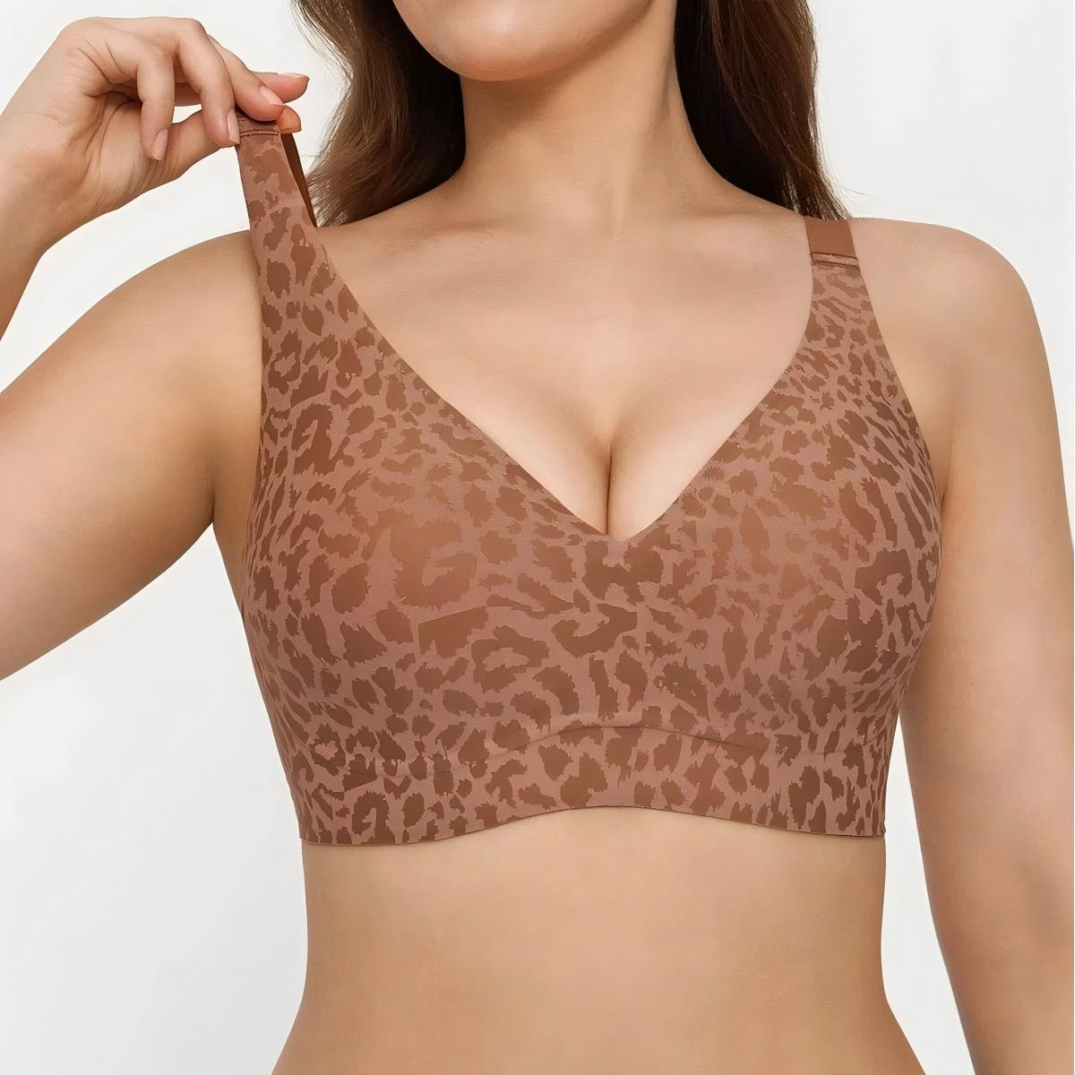 Wireless Comfy Push Up Jelly Bra - Leopard Limited Edition