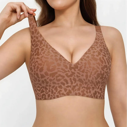 Wireless Comfy Push Up Jelly Bra - Leopard Limited Edition