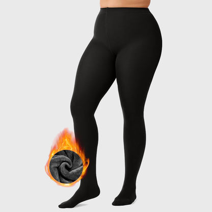 BOGO Sheer Fleece Lined Leggings – Ultra-Warm, High-Waisted Winter Tights